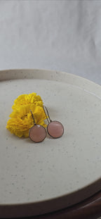 Rose Quartz Stone Earrings