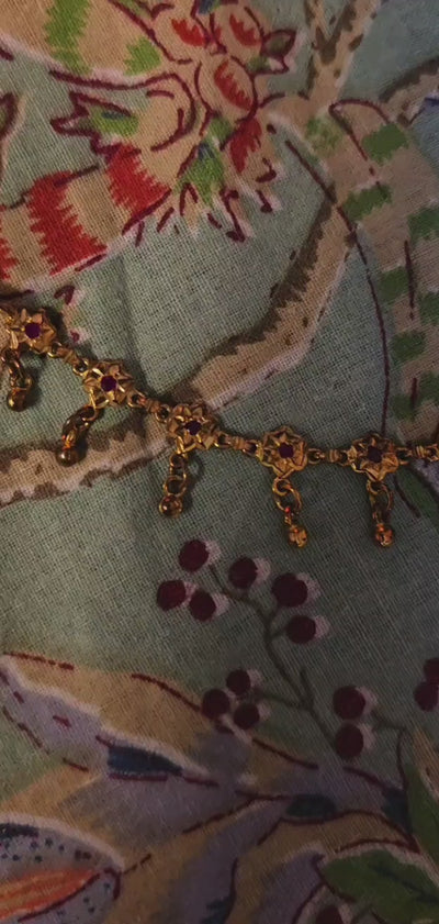 Ruhi Necklet with ghunghru in 22kt plating