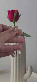 Moti meenar earrings
