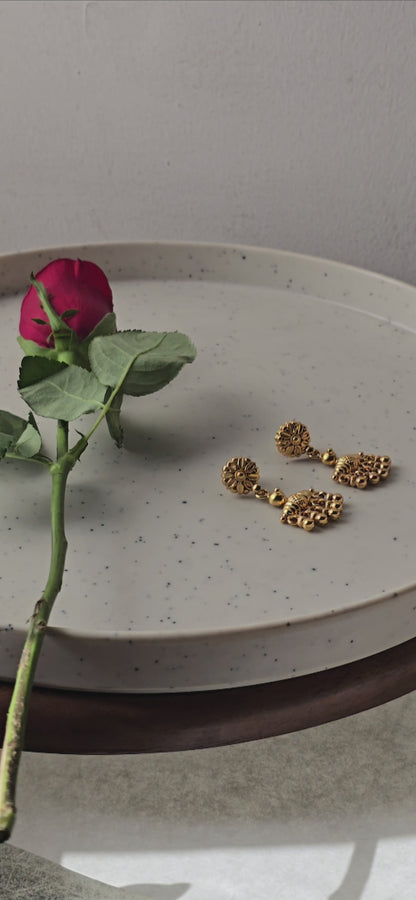Jhumri - 22K Gold Plated Earrings