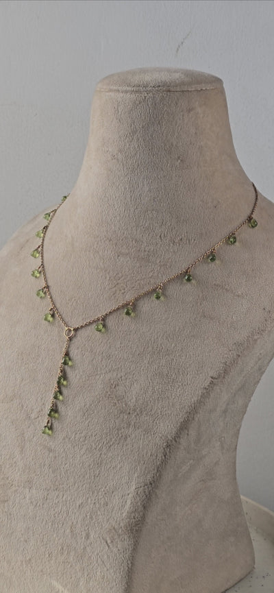 Green Dahlia - 22K Gold Plated Necklet