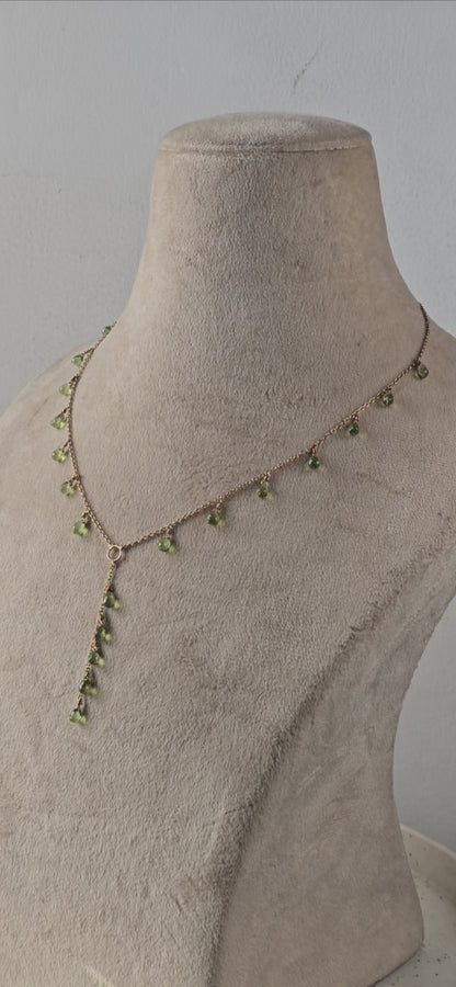 Green Dahlia - 22K Gold Plated Necklet