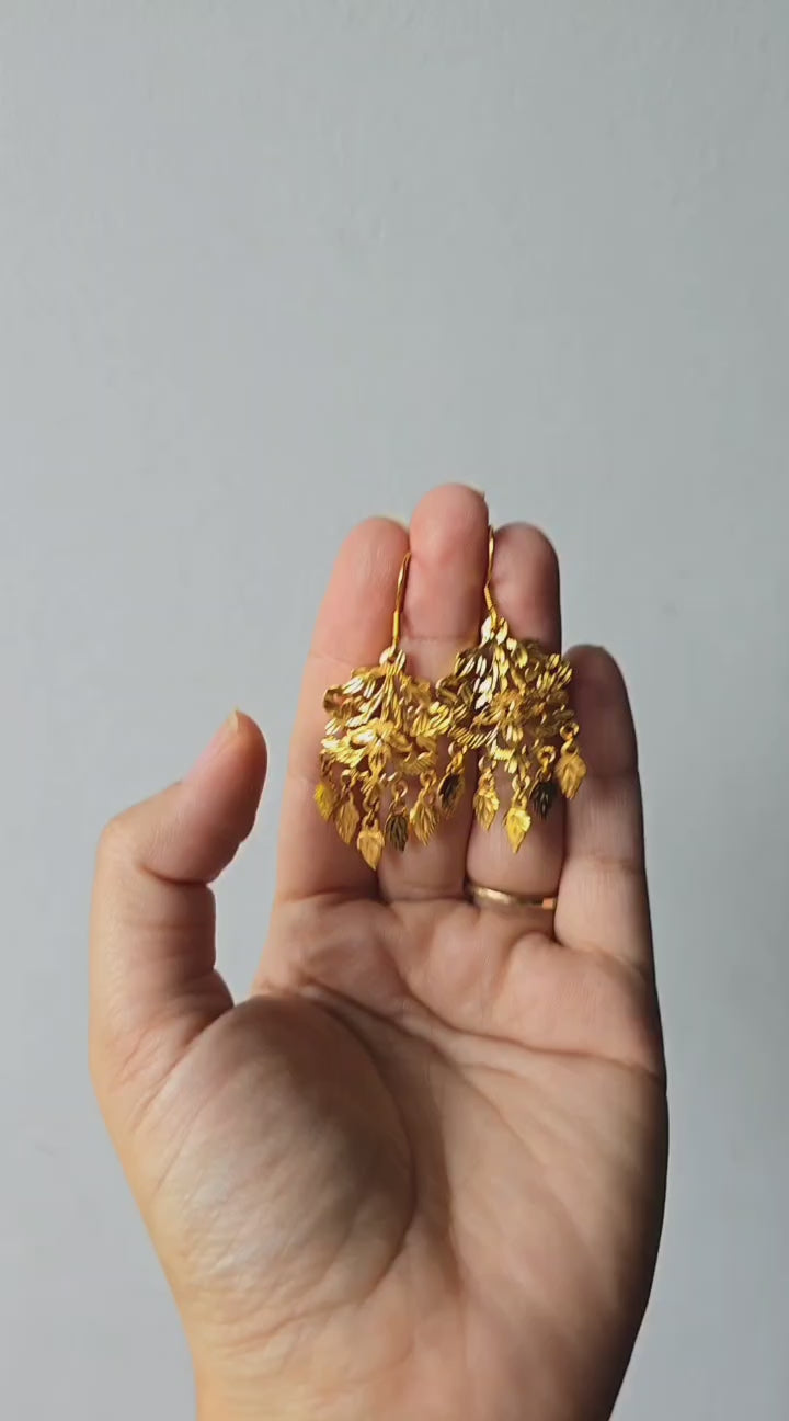 Sarah - 22K Gold Plated Earrings