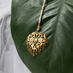 Saba - 22K Gold Plated Mang Teeka | Silver Jewellery by Gulaal Jewels