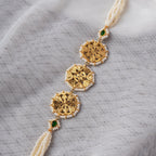 Shaayara - 22K Gold Plated Bracelet | Silver Jewellery by Gulaal Jewels
