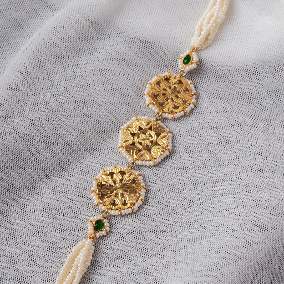 Shaayara - 22K Gold Plated Bracelet | Silver Jewellery by Gulaal Jewels