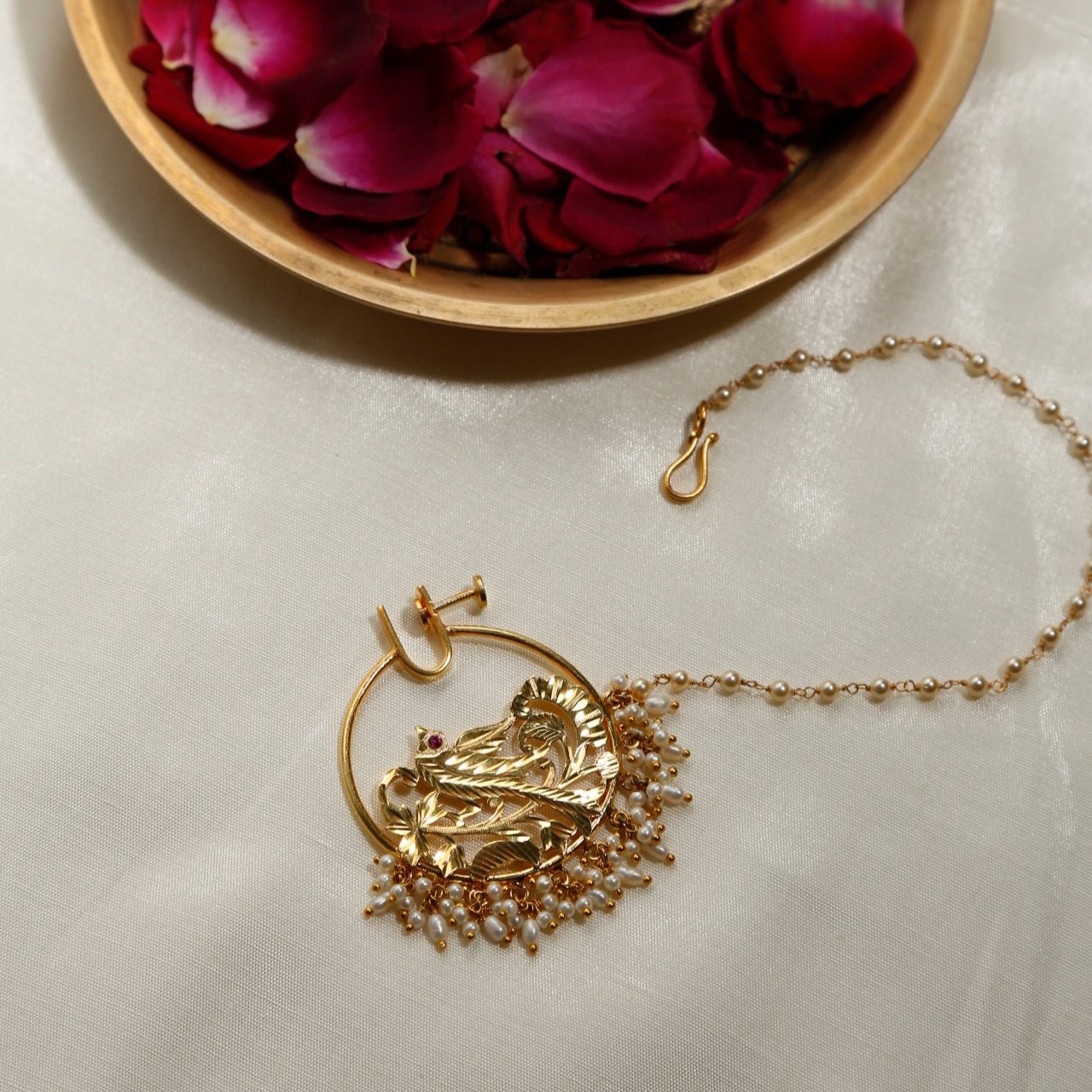 Surili - Stick On Nath | Silver Jewellery by Gulaal Jewels