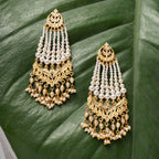 Tabassum - 22K Gold Plated Jhumka | Silver Jewellery by Gulaal Jewels