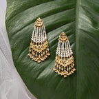 Tabassum - 22K Gold Plated Jhumka | Silver Jewellery by Gulaal Jewels