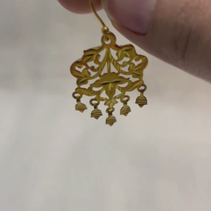 Sarah - 22K Gold Plated Earrings