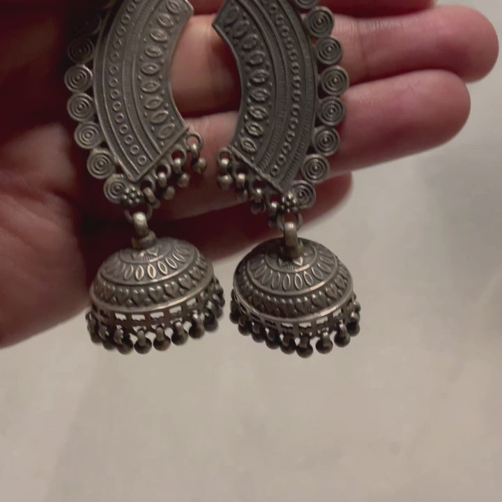 Utkrasht - Oxidised Jhumka