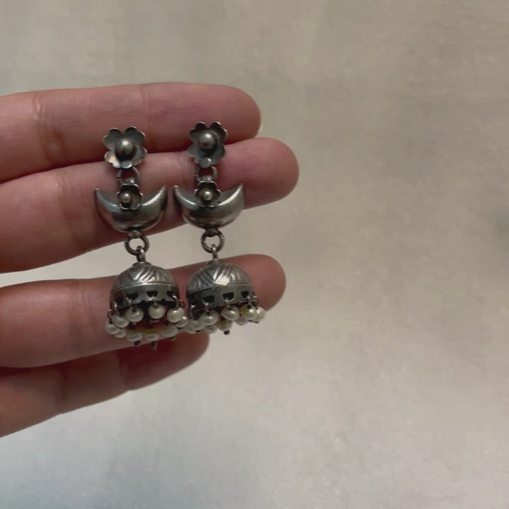 Kumari - Oxidised Earrings