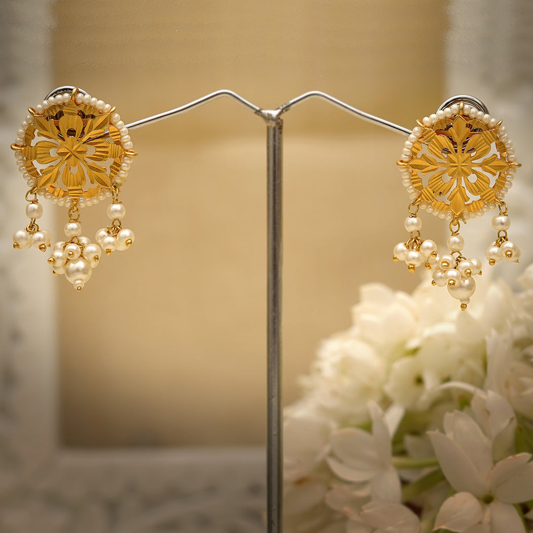 Dholi Studs - 22K Gold Plated