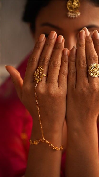 Mahira - 22K Gold Plated Haath Phool