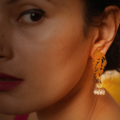 Mayuri - 22K Gold Plated Jhumka