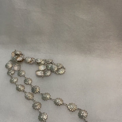 Maina - Shiny Silver Long Necklace