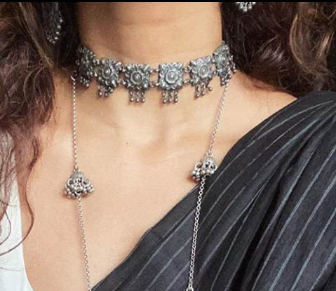 Bhuli - Oxidised Choker