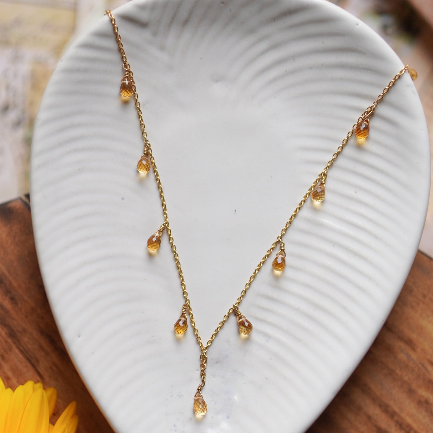 Daylily - 22K Gold Plated Necklet