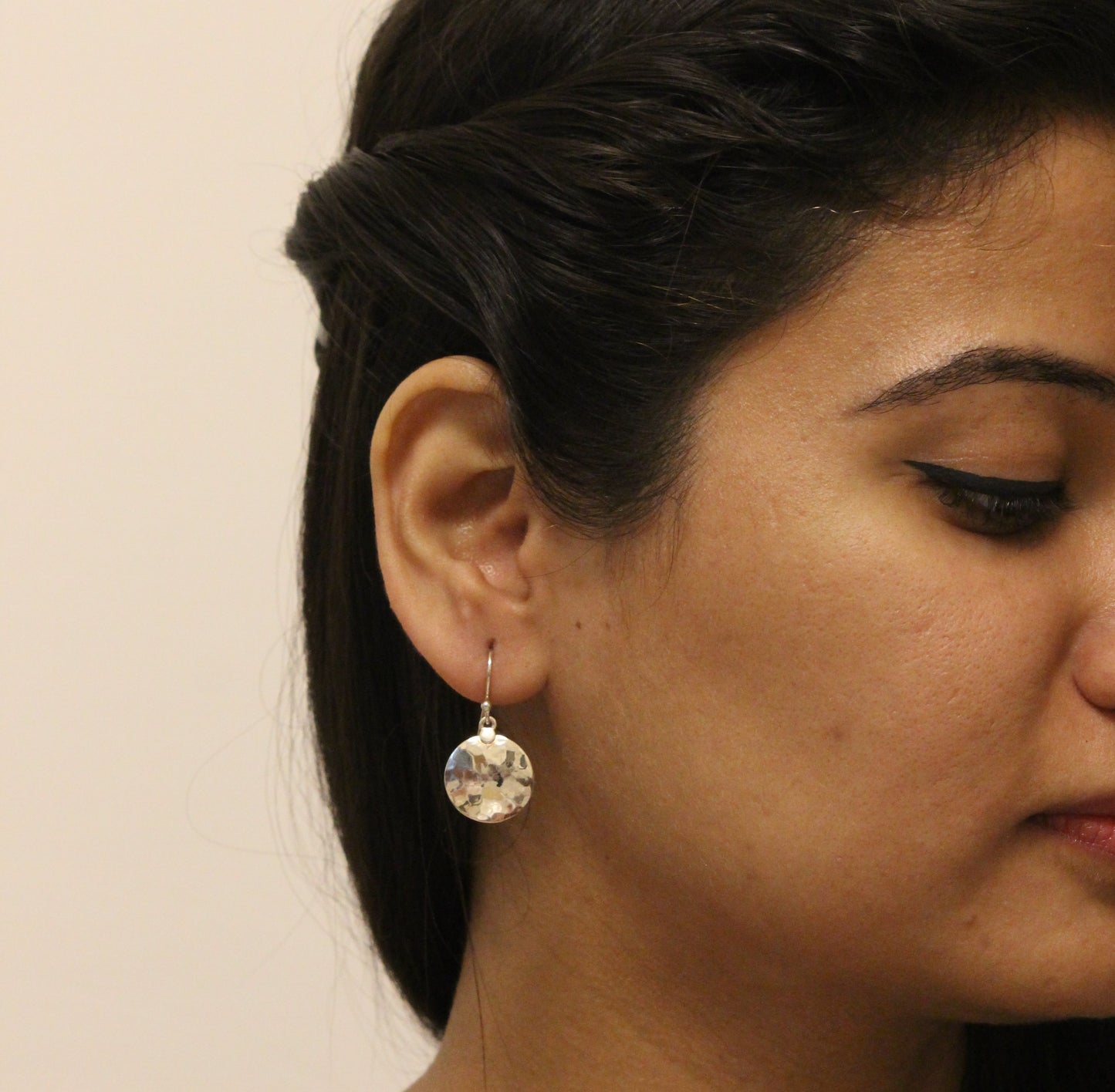 Kiyat - Shiny Silver Earrings