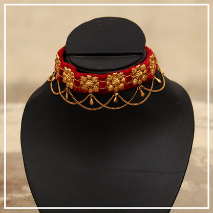 Kanthi - 22K Gold Plated Choker