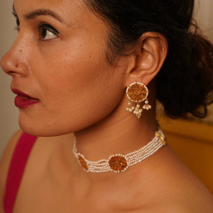 Dholi Studs - 22K Gold Plated
