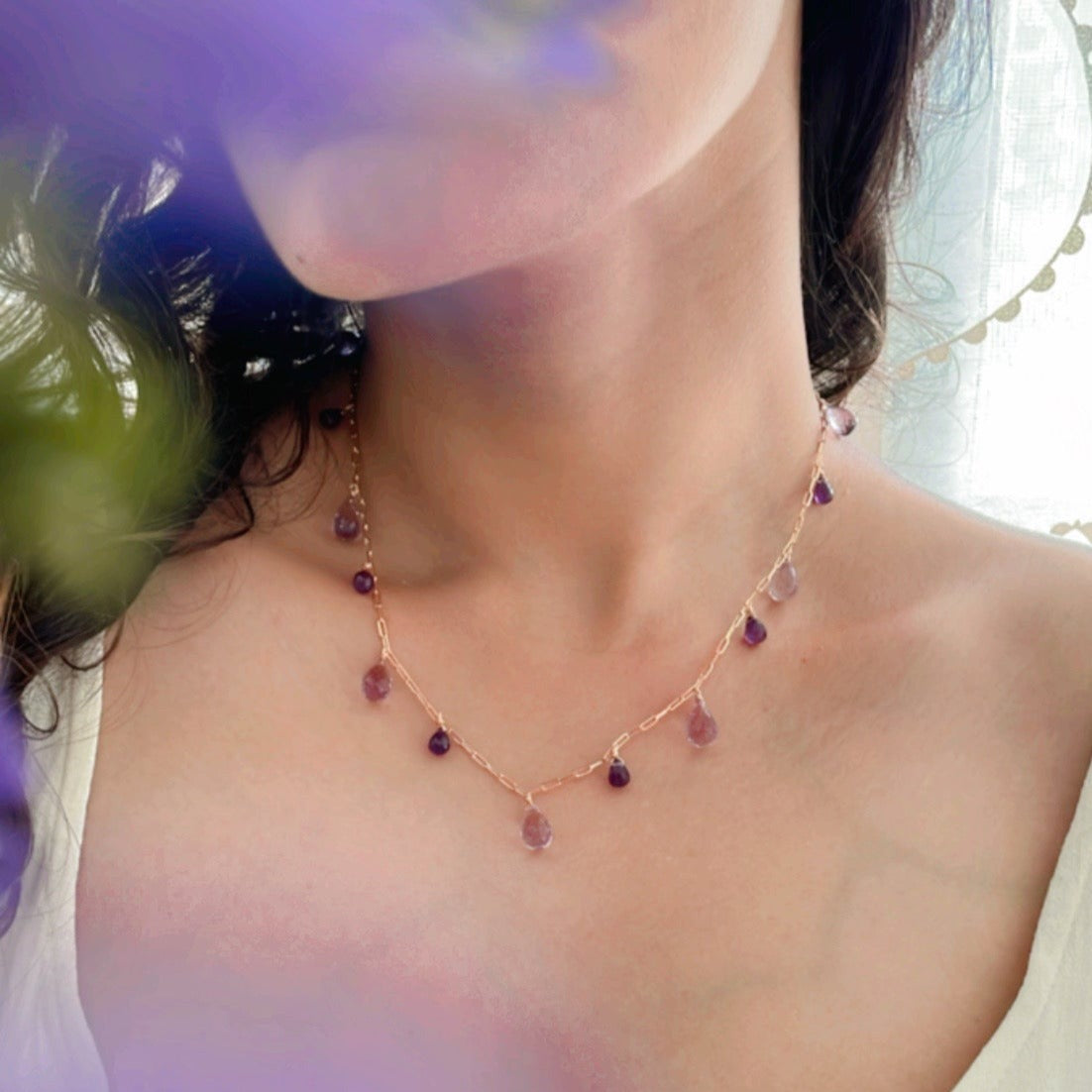 Cosmos - Antique Gold Necklet