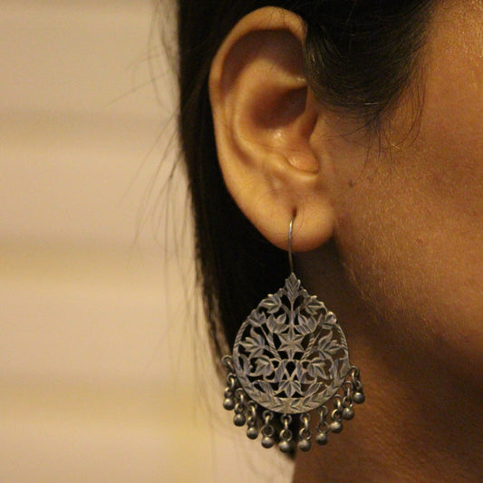 Ira - Oxidised Jhumka