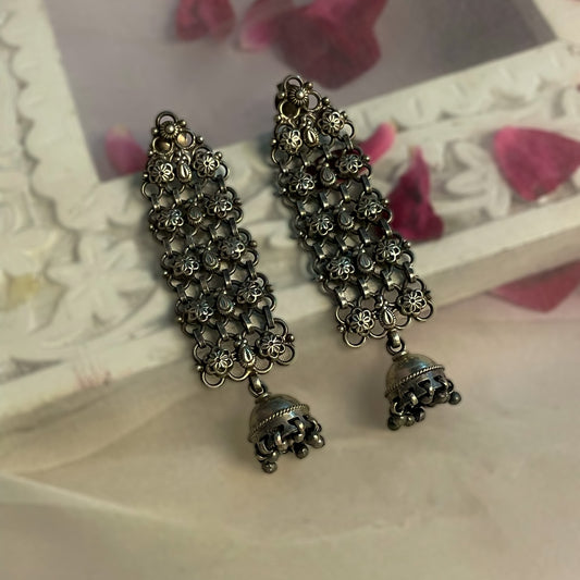 Nargis - Oxidised Jhumka