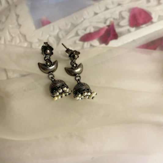 Kumari - Oxidised Earrings