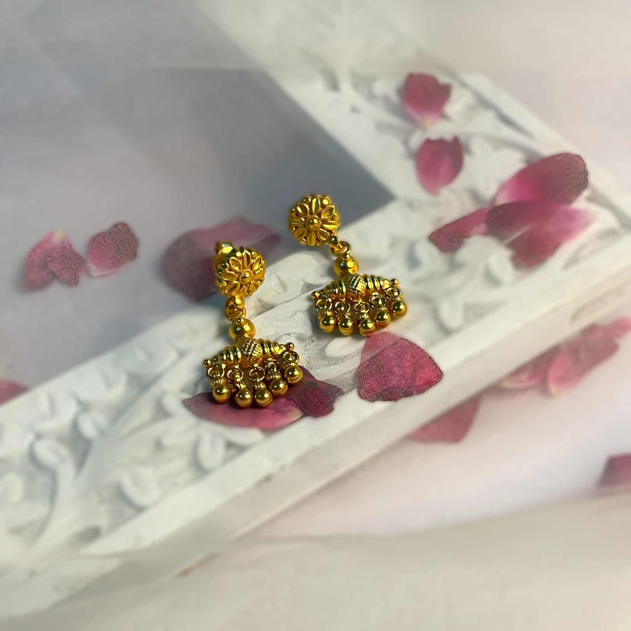 Discover more than 132 small butta earrings gold latest