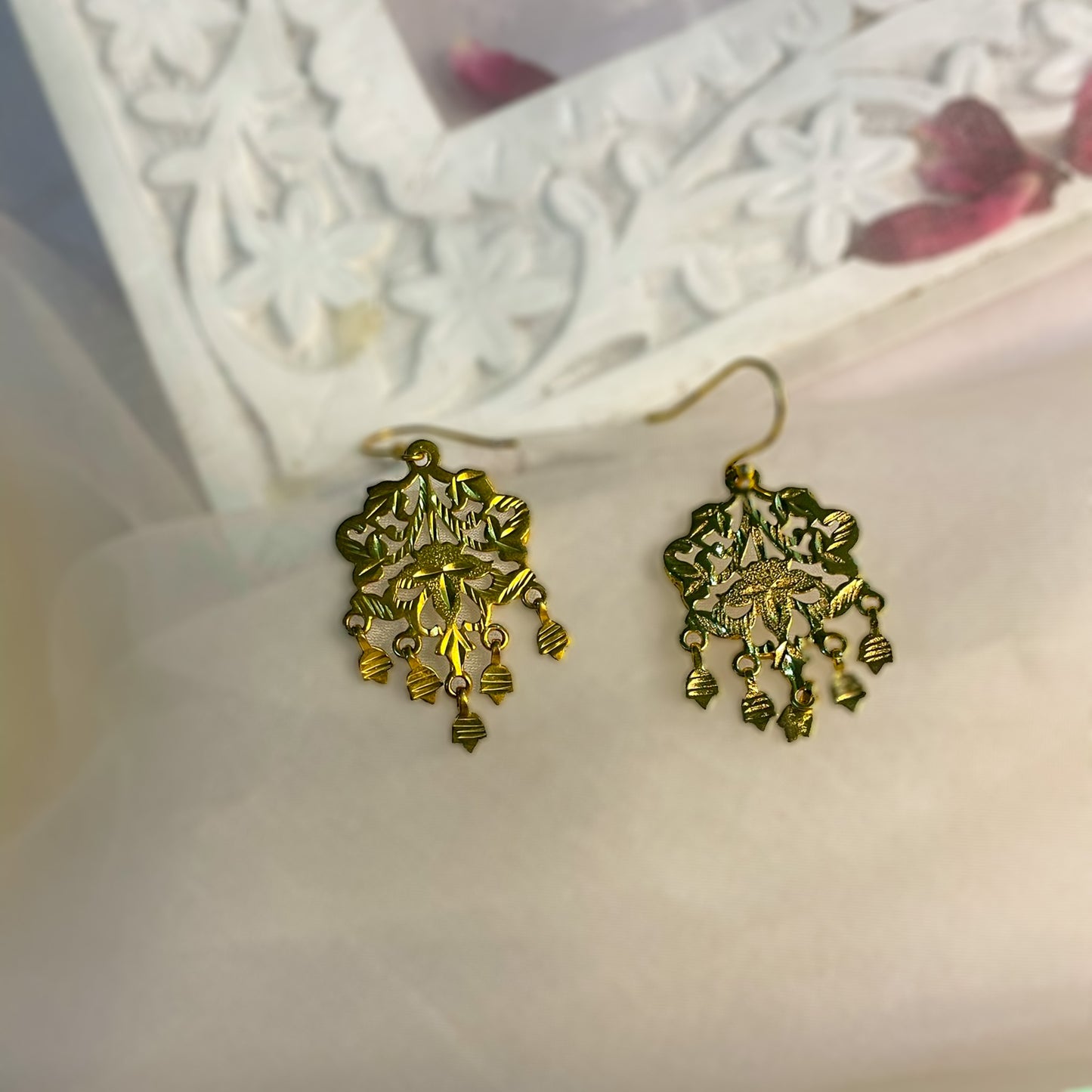 Sarah - 22K Gold Plated Earrings