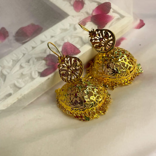 Tokri - 22K Gold Plated Jhumka