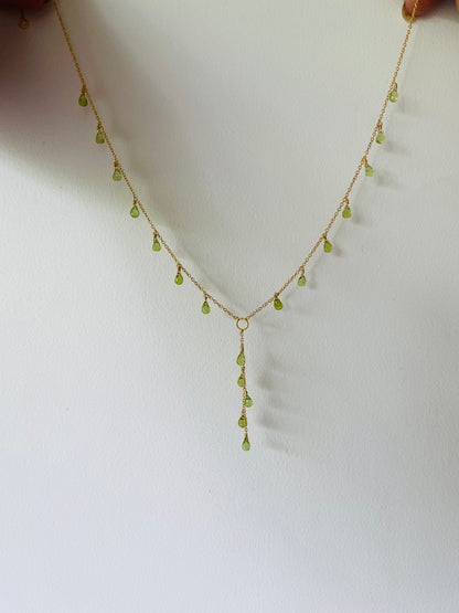 Green Dahlia - 22K Gold Plated Necklet