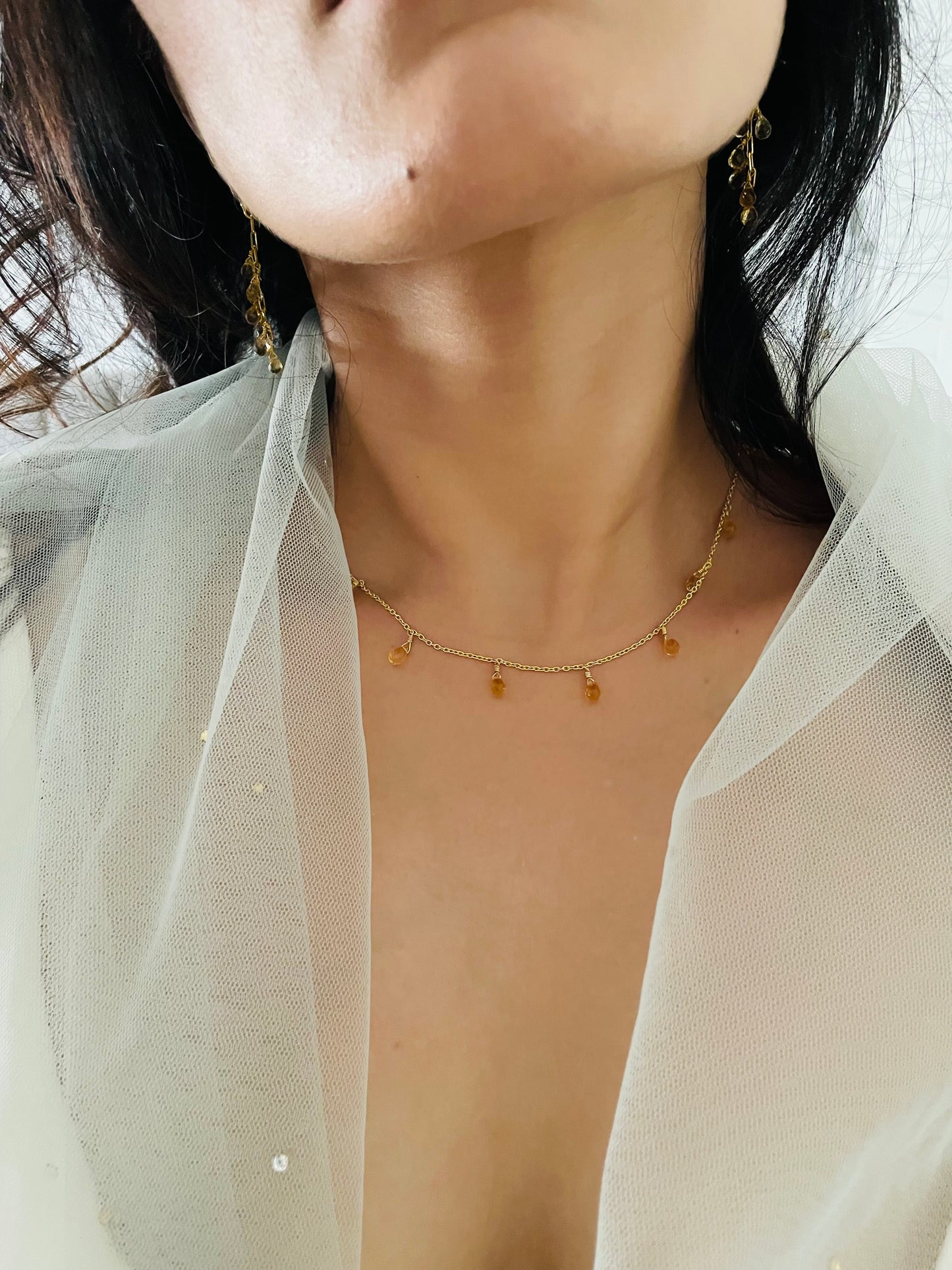 Daylily - 22K Gold Plated Necklet