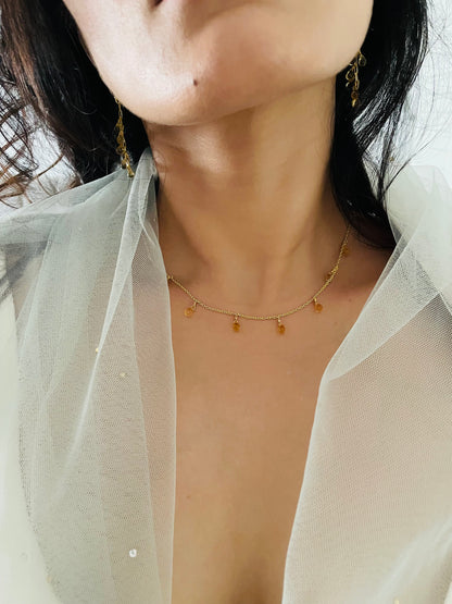 Daylily - 22K Gold Plated Necklet