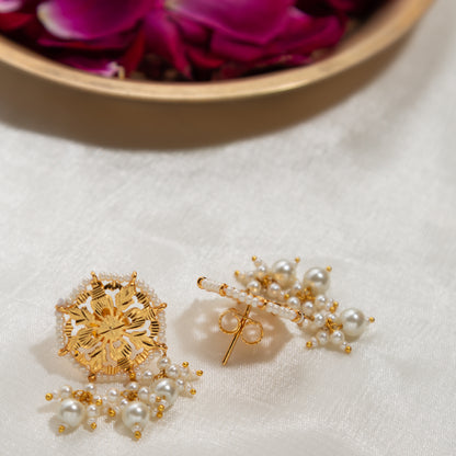 Dholi Studs - 22K Gold Plated