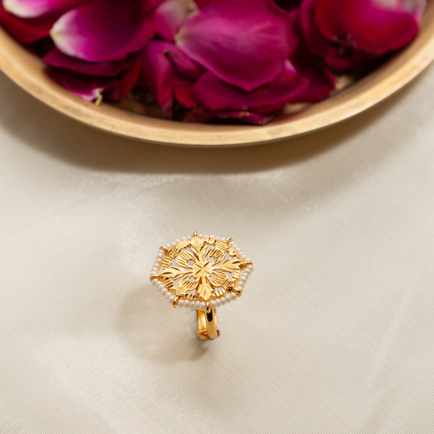 Dholi - 22K Gold Plated Ring