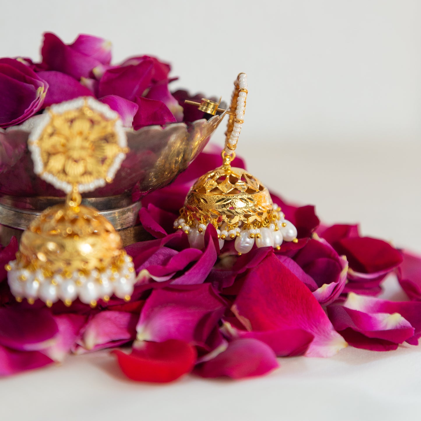 Dholi - 22K Gold Plated Jhumka