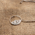 Ghazal - Shiny Silver Stick On Nath