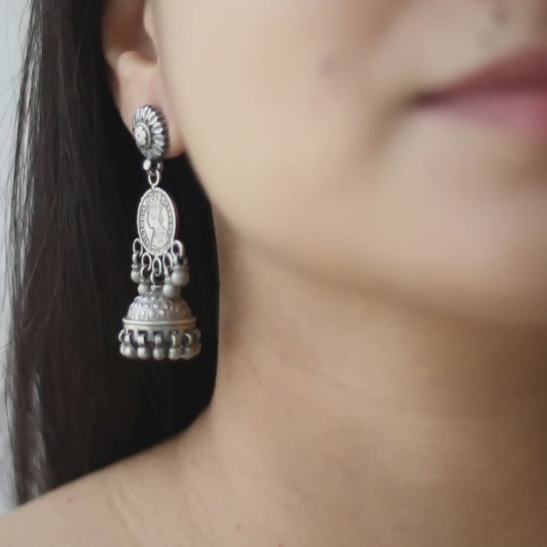 Kanika - Oxidised Jhumka
