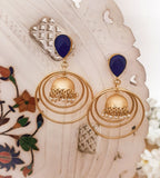 Ananya - Gold Finish Earrings | Silver Jewellery by Gulaal Jewels