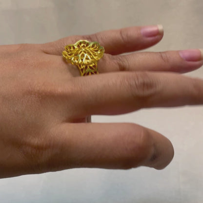 Pushp - 22K Gold Plated Ring