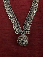 Chamki - Oxidised Long Chain | Silver Jewellery by Gulaal Jewels