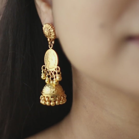 Kanika - 22K Gold Plated Jhumka