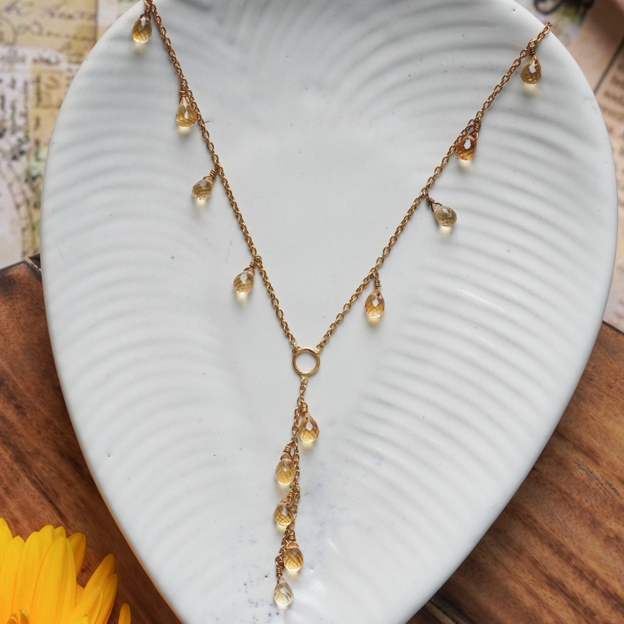Daisy - 22K Gold Plated Necklet | Silver Jewellery by Gulaal Jewels