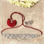 Dhaari - Oxidised Choker | Silver Jewellery by Gulaal Jewels