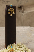 Fatima - Matte Gold Earrings | Silver Jewellery by Gulaal Jewels