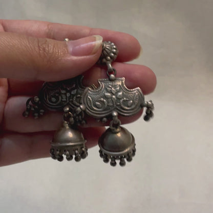 Noorani - Oxidised Jhumka