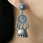 Kanika - Oxidised Jhumka | Silver Jewellery by Gulaal Jewels
