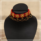 Kanthi - 22K Gold Plated Choker | Silver Jewellery by Gulaal Jewels